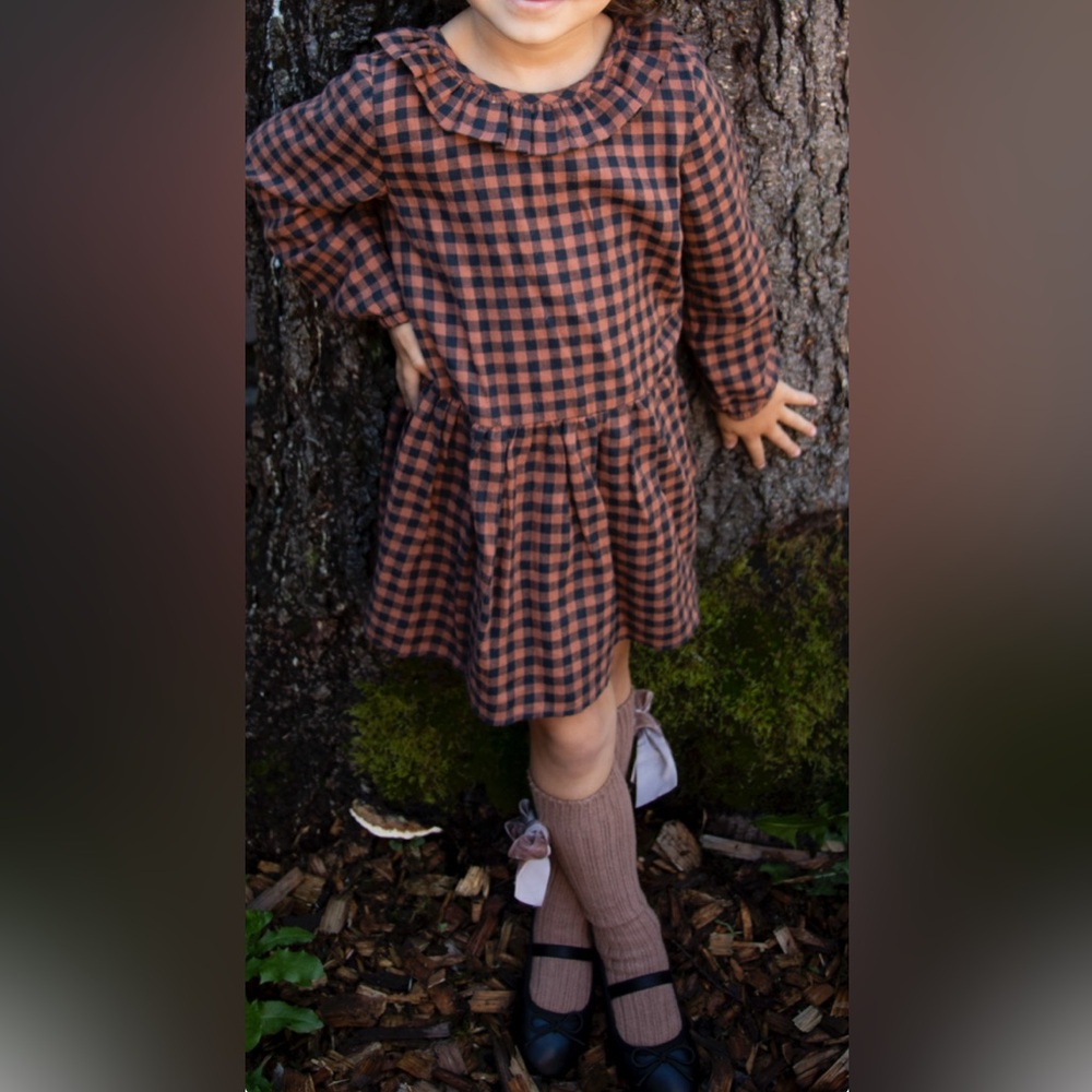 H&M Girls Dress with Gingham Pattern Size 4t